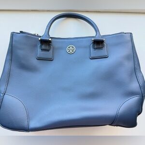 Tory Burch Slate Blue Satchel